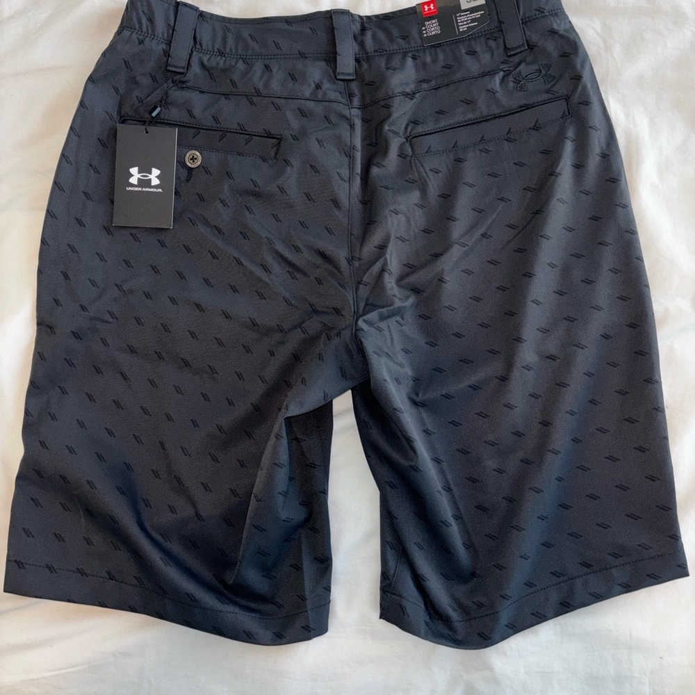 Under Armour Lot of 2 Men's Loose Fit Tech Golf Shorts 1 Black & 1 Tan Size 32 - Picture 8 of 11